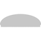 Ekena Millwork Elliptical Sunburst Architectural Grade PVC Combination Pediment, 86"W x 28-3/8"H x 2-3/4"P PEDPC086X285ELL01 - alternate 2